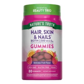 Gomitas Veganas Biotina Natures Truth Cabello Piel Uñas 80 Porciones                                                                                  