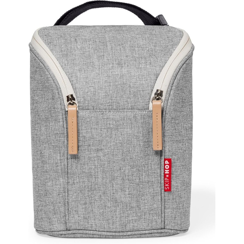 Skip Hop Bolsa Impermeable Húmeda-Seca, Raya Blanco Y Negro
