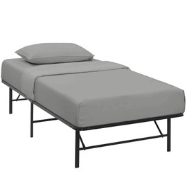 Cottingon, Premium 400 TC 100% Egyptian Cotton 4 PC Sheet Set 7" Deep, Light Grey-Cot Size 33"x75"