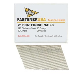 2" Angle Finish Nails 16GA 316SS 2,000ct | MPDA-2B2