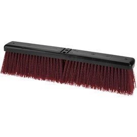 PRO SOURCE Rough-Surface Push Broom Head with Bolt-On Connection: 18" Wide