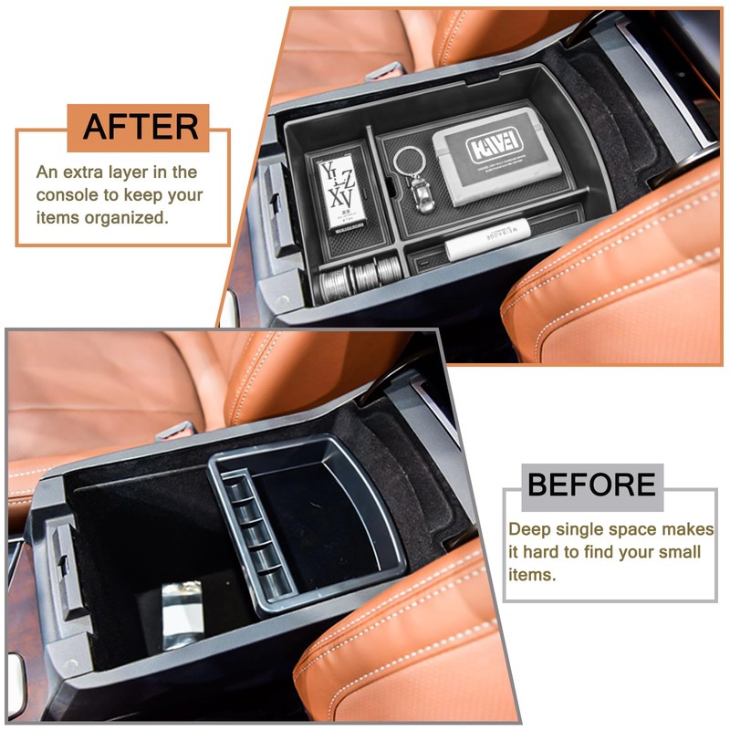 HGWEI Center Console Organizer Tray Compatible with Subaru Ascent 2019-2026