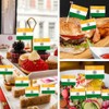 India Miniature Toothpick Flags Decorations Small Cupcake Toppers Cocktail Food