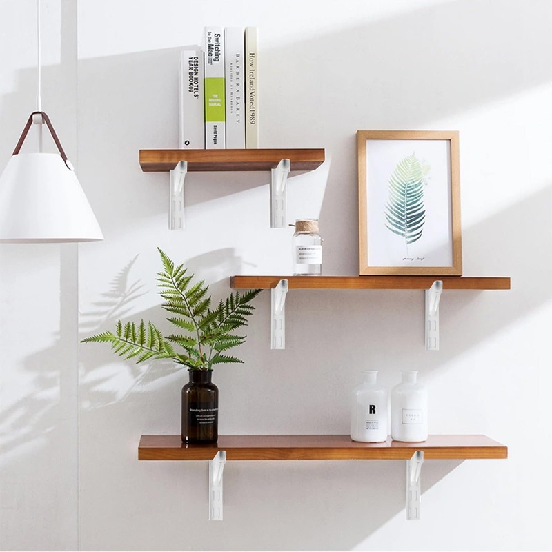 10 Pack 7‑Inch Adjustable Wire Shelf Brackets – Heavy‑Duty Double‑Track