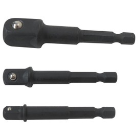 BGEHHCY New 3pcs/Set,1/4", 3/8", 1/2" Impact Driver Socket Adapter Set Fit for DeWalt DW2541IR, DW2542IR, DW2547IR