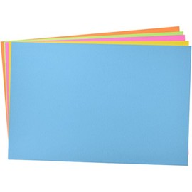 School Smart Colorwave Super Bright Tagboard - 12 x 18 - Pack of 100 - Assorted Colors