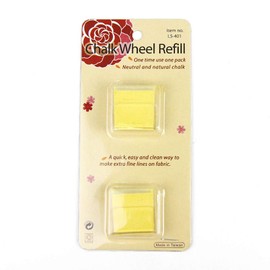 Le SUMMIT Chalk Wheel Refill, Yellow, Package of Two, Made in Taiwan