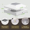 Solar Post Cap Lights Outdoor 6pack, White Waterproof Solar Powered