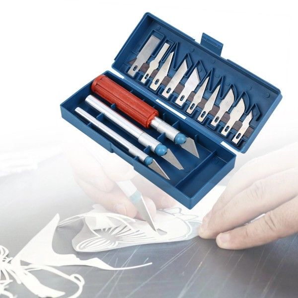 KayEsampra 16pcs/Set Precision Razor Cutting Blades Tool Arts Craft Hobby