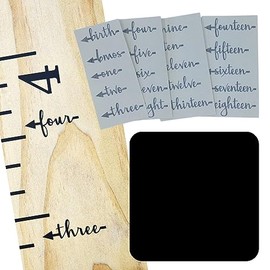 Little Acorns ADD ON - DIY Vinyl Growth Chart Ruler - Height Marker Arrows ONLY - Script - Straight