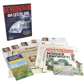 ThinkFun - Cold Case: The Last Train. The crime in your own home. What happened? A puzzle game for one or in a group from 14 years