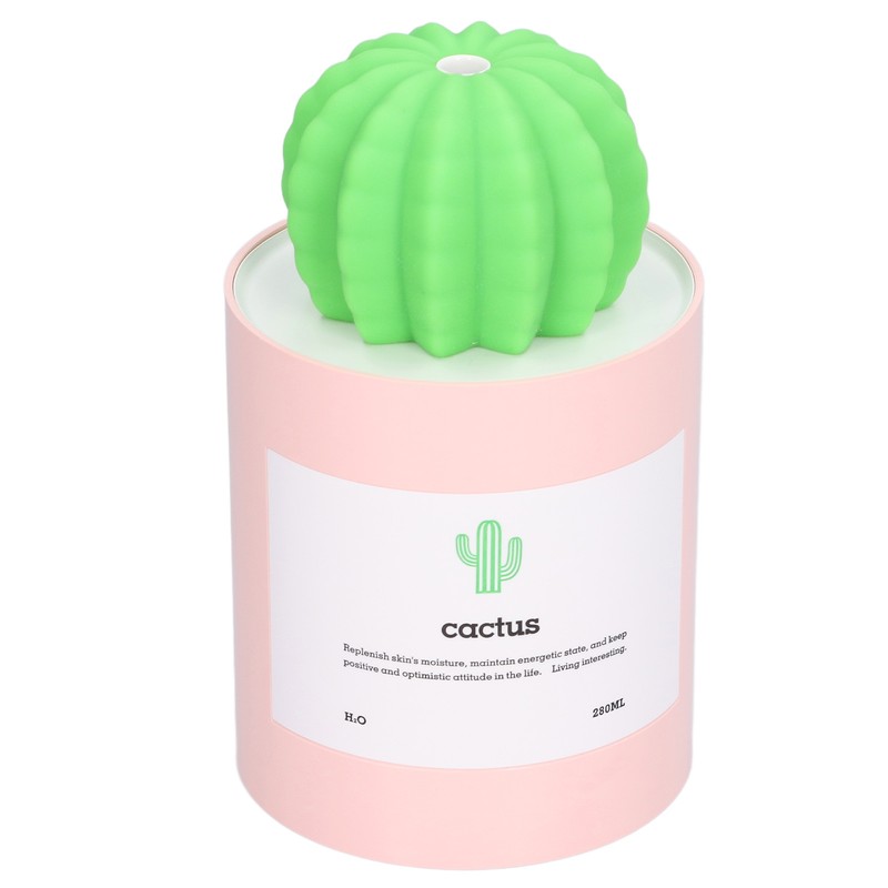 280ml Cactus Desktop Humidifier USB Power Supply Mute Nano Atomization