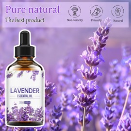 Lavendelöl Ätherisches Öl 30 ml Lavender Essential Oil Natürliche ätherische Öle für Haut Massage Aromatherapie Diffusor Luftbefeuchter, Entspannen, Massage, Bad