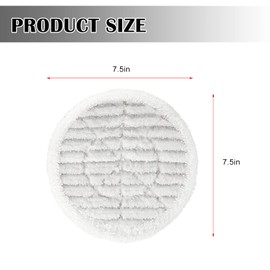 VideoPUP Replacement Microfiber Steam Mop Pads,4pcs Gray Reusable Washable Pocket Mopping Pads Compatible with Shark S7000AMZ S7001 Scrubbing Mop