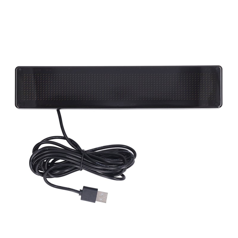 Scrolling LED Sign Programmable Red Light Display Screen 12x72 Resolution