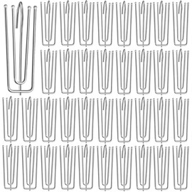 80 pcs Stainless Steel Shower Curtain Hooks Curtain Pleater Curtain Hook Crochet Rideau 4 Prongs Pleat Pinch Metal Hooks for Window Door and Curtain Rings Drapery Hooks Shower Hooks Curtain Clips