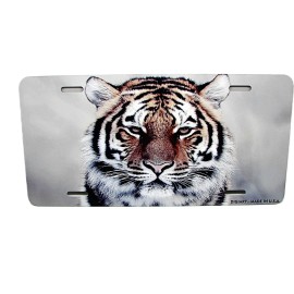 DIGIART INTERNATIONAL TIGER WILDLIFE BIG CAT ANIMAL LOVE FRIEND Metal Novelty Car license Plate Tag