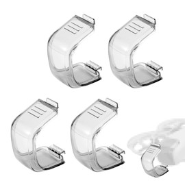 Tinoaly 4pcs Lens Cover for DJI NEO, Anti-Scratch Gimbal Protector Cover Dustproof Protective Lens Case Accessories Compatible with DJI Neo (Transparent Black)