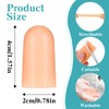 Ptwola 8pcs Finger Cots Silicone Finger Protector Covers Waterproof Soft