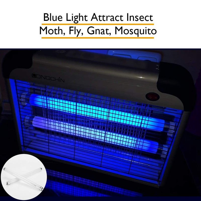 Longchin 10W Bug Zapper Light Bulb Replacement 2-Pack T8 UV