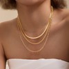 SWRNR Gold/Silver Layered Necklace for Women Dainty 14K Gold/Silver Plated