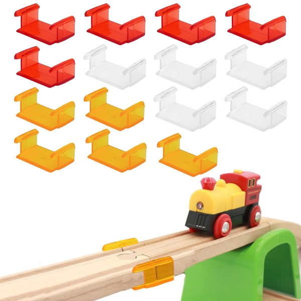 Track Fixer Trains Pack of 15 Plastic Track Connectors Wooden