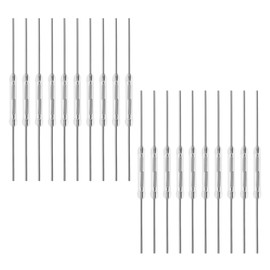 LT Easiyl 20pcs Metal Spring Contact Normally Open Switch Magnetic Induction Glass Spring Switch Used for Sensor Counters in Safety Systems 2x14mm