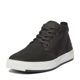 Timberland Men's Davis Square Chukka Shoe, Black Nubuck, 8.5