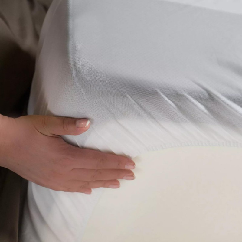 Protect-A-Bed Protector de colchón de algodón jersey, tamaño matrimonial