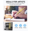 Nicpro Gold Art Mechanical Pencil Set, Metal Drafting Pencil 0.5,