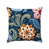 ZFENGYYUAN NAVY Flower Pillow Covers 45x45 cm Cushion Covers Polyester