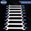 SPEEDWOX 8pcs Slim Wrench Set Ultra Thin Open End Wrench