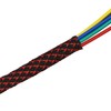 30ft PET Expandable Sleeving Wire Cable Sleeve (1/2", Red&Black)