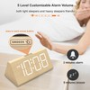DreamSky Wooden Digital Alarm Clocks for Bedrooms - Electric Desk