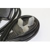 3 x 2m Mains Flex, Moulded UK Plug, Open End