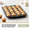 Trudeau 24-Cup Silicone Muffin Pan – Hybrid Non-Stick Bakeware with