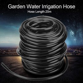 Sunicon Black Micro Irrigation Hose, PVC Porous Soaking Hose Drip Irrigation Flexible Lawn Garden Irrigation for Garden, Car, Floor and Yard Washing (20m)