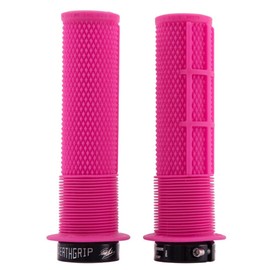 DMR Brendog DeathGrip Flange Lock-On Mountain Bike MTB Grips - Pink (Thin)