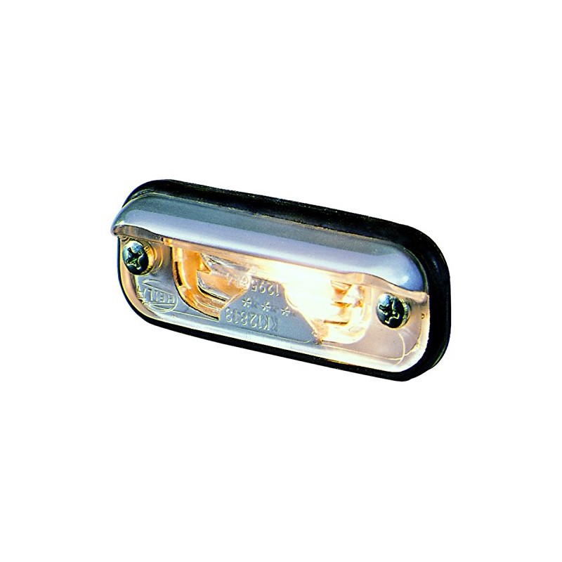 HELLA 001378041 License Plate Light 1378 Series 12V Ece, Silver