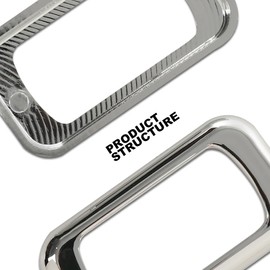 Chrome Plastic Rocker Switch Trim Compatible with Freightliners & Peterbilt & Kenworths Using Rocker Switches Three Pack of Switch Trim Rocker Plain Snap Mount 3PCS