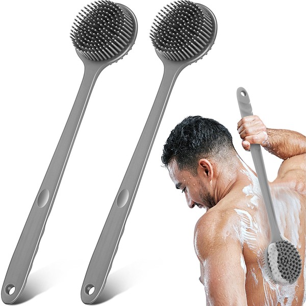 Sunnyray 2 Pack Scrubber Anti Slip for Shower, 15 Inch