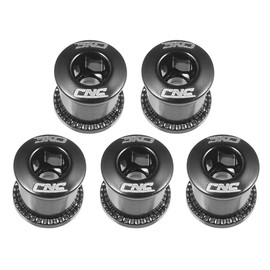 CNC INC Steel Double Chainring Bolts M8×6.5mm Bicycle Chainring Bolt&Nut Set, Black