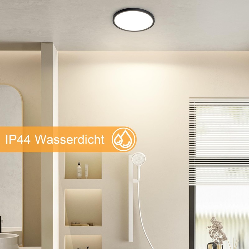 ZMH Ceiling Light LED Ceiling Light Bathroom - Diameter 18