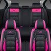 YHCBNKI Universal Fit Car Seat Covers Full Set, Leather Automotive
