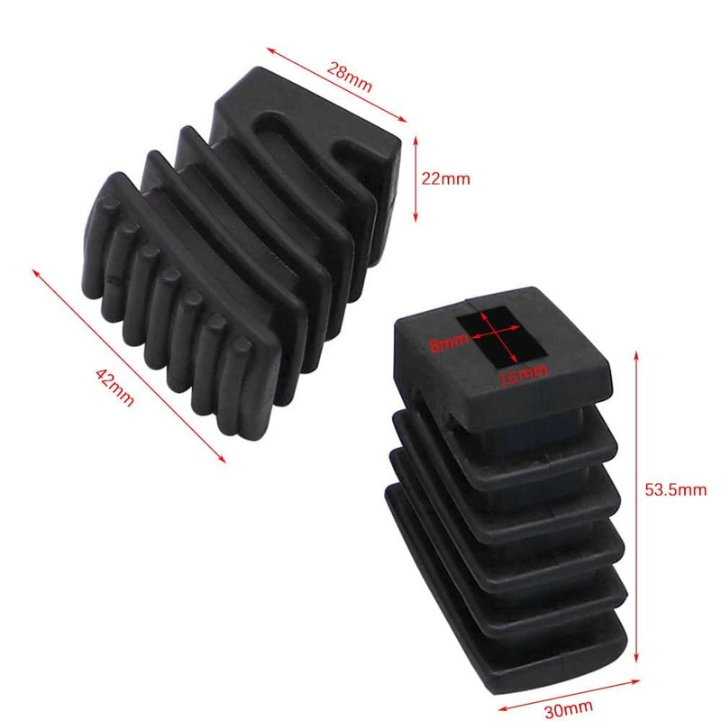 TUOREN 3/Pack Drum kit Rubber Feet Rack Stand Rubber Feet