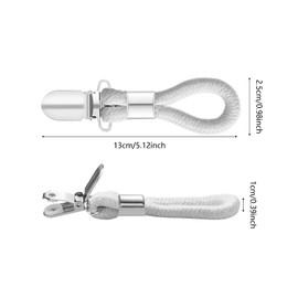 Towel Holder Clips Towel Clips for Hanging Tea Towel Hanger Clips Towel Clips for Kitchen, Bathroom, Household, Dry and Clean, Stable Hooks, No Fading, No Rust (6 Pieces)