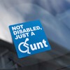 Not Disabled Just A Bad Parking Space Bay Bumper Sticker