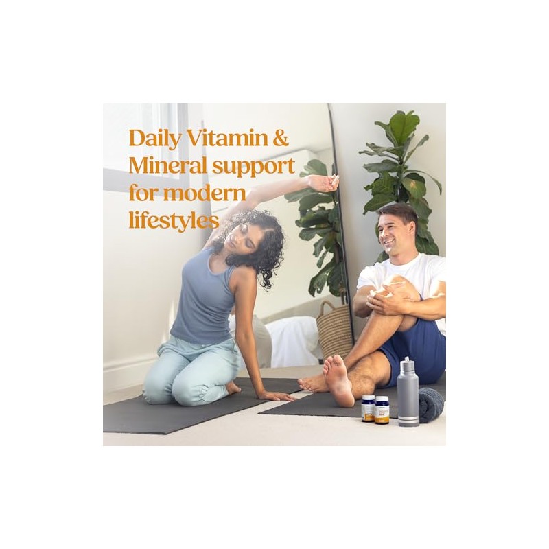 Multivitamin & Iron Tablets – Daily Vitamins & Minerals Supplement