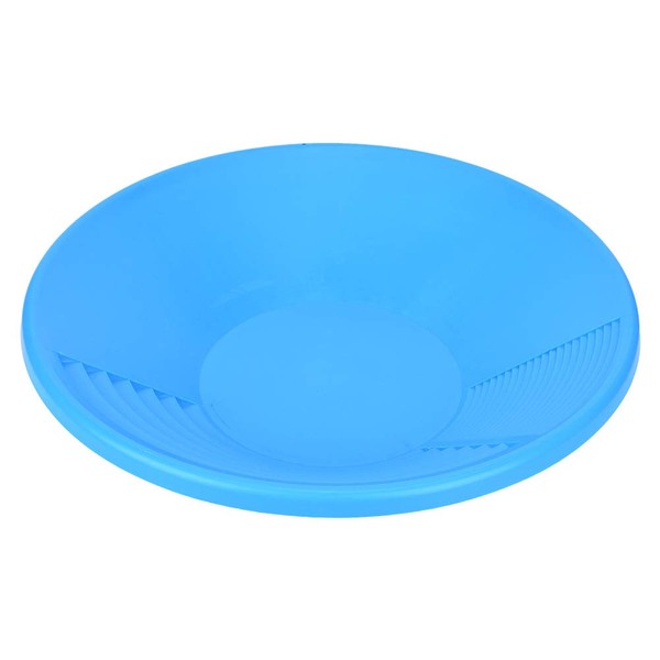 Gold Mining Pan, Plastic Blue Gold Pan with Dual Riffles