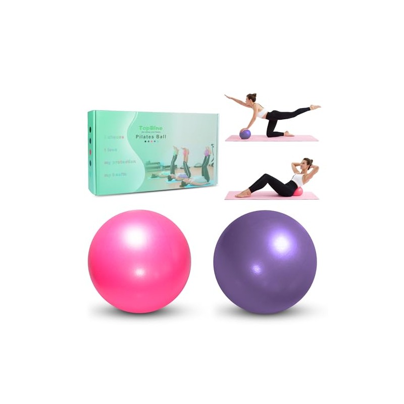 TopBine 23cm Pilates Stability Ball for Yoga and Core Training